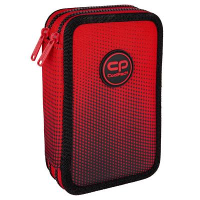 Opakowanie Piórnik podwójny z wyposażeniem Coolpack Jumper 2 Gradient Cranberry