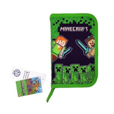 Opakowanie Piórnik poj 1 klapka bez wyp. Minecraft mix ASTRA