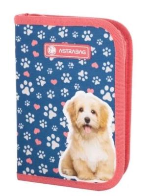 Opakowanie Piórnik pojedynczy 2 klapki bez wyp. Cute Puppy