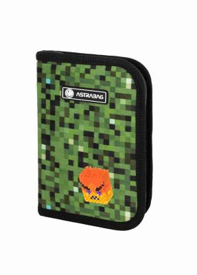 Piórnik pojedynczy dwuklapkowy bez wyposażenia Astrabag pixel one. Wydawca: ASTRA art-pap. SmakLiter.pl Opakowanie Piórnik pojedynczy dwuklapkowy bez wyposażenia Astrabag pixel one