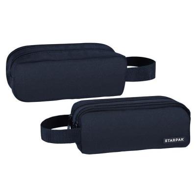 Opakowanie Piórnik saszetka 2 zamki Navy blue