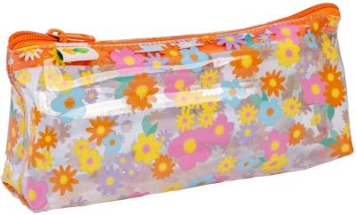 Opakowanie Piórnik saszetka trójkąt 1 zamek Flower HAPPY COLO