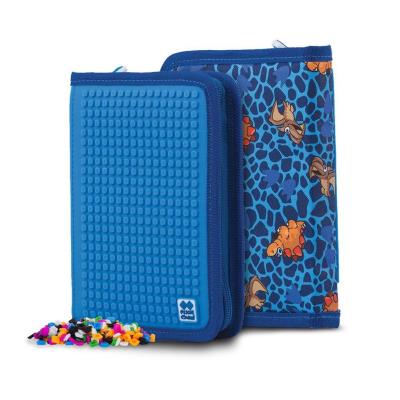 Opakowanie Piórnik szkolny na suwak z niebieskim panelem