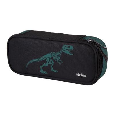 Opakowanie Piórnik szkolny prostokąt Dinozaur czarny STRIGO