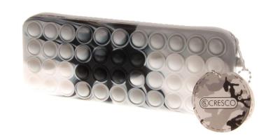 Piórnik szkolny silikonowy Moro szary. Wydawca: CRESCO. SmakLiter.pl Opakowanie Piórnik szkolny silikonowy Moro szary