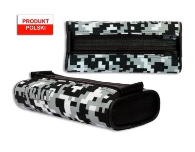 Piórnik szkolny WAR-1218 owal moro szaro/czarne kr. Wydawca: Warta. SmakLiter.pl Opakowanie Piórnik szkolny WAR-1218 owal moro szaro/czarne kr