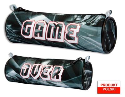 Opakowanie Piórnik szkolny WAR-1236 tuba Game Over szara