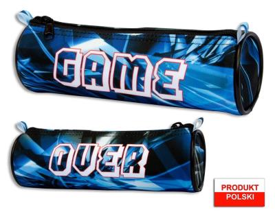 Opakowanie Piórnik szkolny WAR-1238 tuba Game Over niebieska