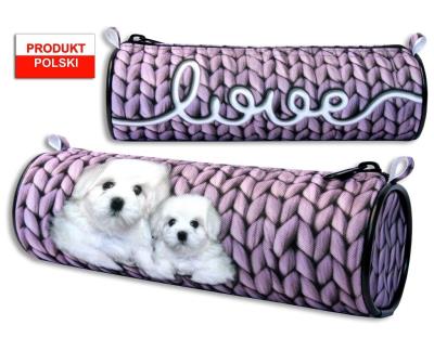 Opakowanie Piórnik szkolny WAR-1258 tuba różowy WARTA