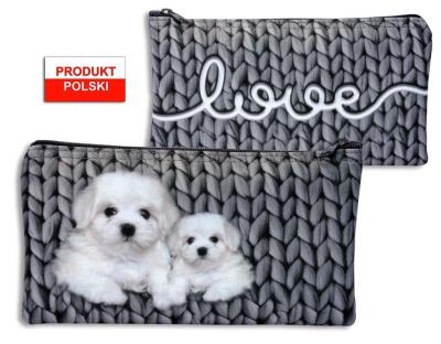 Opakowanie Piórnik szkolny WAR-1259 saszetka płaski czarny