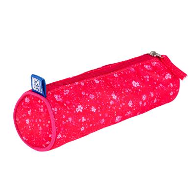 Piórnik tuba Floral ciemnoróżowy OXFORD. Wydawca: Oxford. SmakLiter.pl Opakowanie Piórnik tuba Floral ciemnoróżowy OXFORD