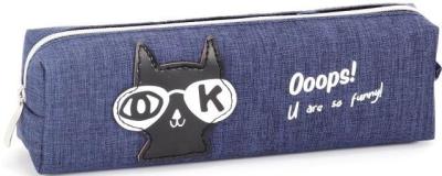 Opakowanie Piórnik tuba mała Kot w okularach OK