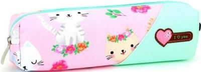 Opakowanie Piórnik tuba mała Kotki seledyn