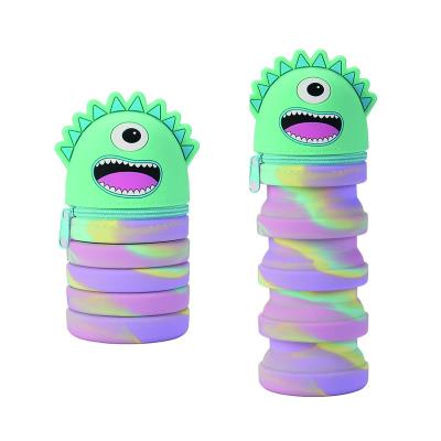 Opakowanie Piórnik tuba silikonowy KEYROAD pastel mix kolorów