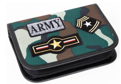 Piórnik z 2 klapkami Camo. Wydawca: Fandy. SmakLiter.pl Opakowanie Piórnik z 2 klapkami Camo