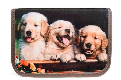 Opakowanie Piórnik z 2 klapkami Pets brązowy