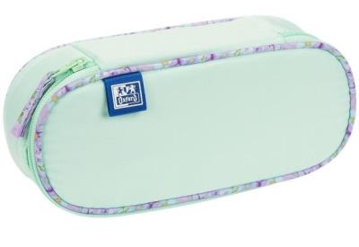 Piórnik z klapką Flowers zielony OXFORD. Wydawca: Oxford. SmakLiter.pl Opakowanie Piórnik z klapką Flowers zielony OXFORD