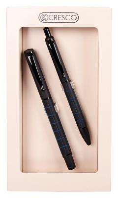 Opakowanie Pióro + długopis Dorian w etui GB niebieski