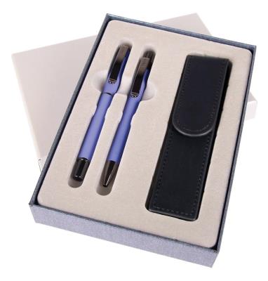 Opakowanie Pióro + długopis Master Gun w etui ES fioletowy