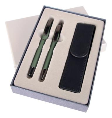 Opakowanie Pióro + długopis Master Gun w etui ES zielony