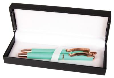 Opakowanie Pióro + długopis Master w etui 38 zielony