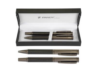 Opakowanie Pióro kulkowe + długopis Crater BR czarny