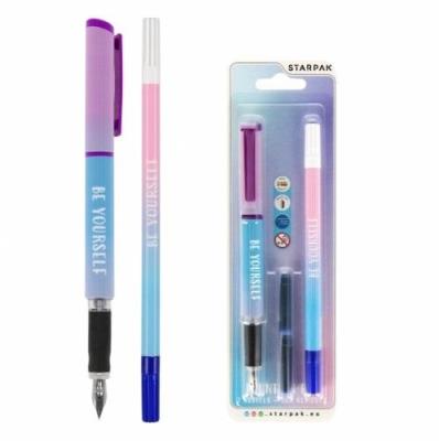 Opakowanie Pióro wieczne 2 naboje + wymazywacz Ombre