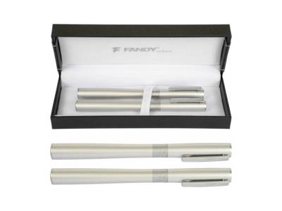 Opakowanie Pióro wieczne + długopis Virgo BF srebrny