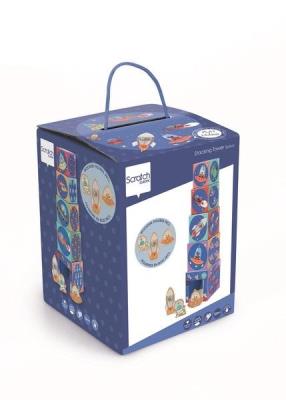 Piramida edukacyjna z figurkami Kosmos. Wydawca: Scratch. SmakLiter.pl Opakowanie Piramida edukacyjna z figurkami Kosmos