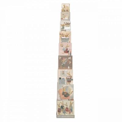 Opakowanie Piramida tekturowa Rodzina Króliczków