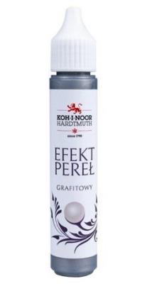 Pisak z efektem perłowym grafitowy 30ml. Wydawca: Koh-I-Noor. SmakLiter.pl Opakowanie Pisak z efektem perłowym grafitowy 30ml