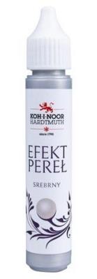 Pisak z efektem perłowym srebrny 30ml. Wydawca: Koh-I-Noor. SmakLiter.pl Opakowanie Pisak z efektem perłowym srebrny 30ml