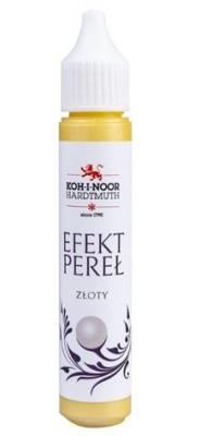 Pisak z efektem perłowym złoty 30ml. Wydawca: Koh-I-Noor. SmakLiter.pl Opakowanie Pisak z efektem perłowym złoty 30ml