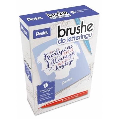 Opakowanie Pisaki do kaligrafii - zestaw 4szt. PENTEL