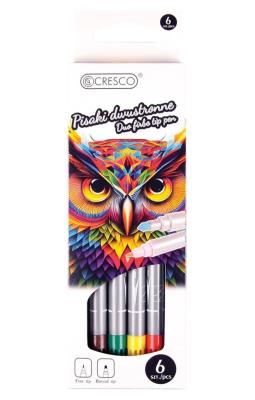 Opakowanie Pisaki dwustronne 6 kolorów