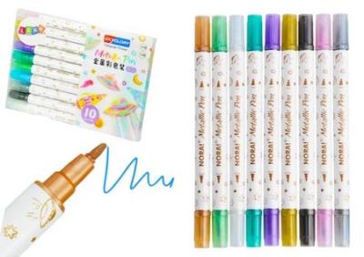 Opakowanie Pisaki metaliczne dwustronne 10 kolorów