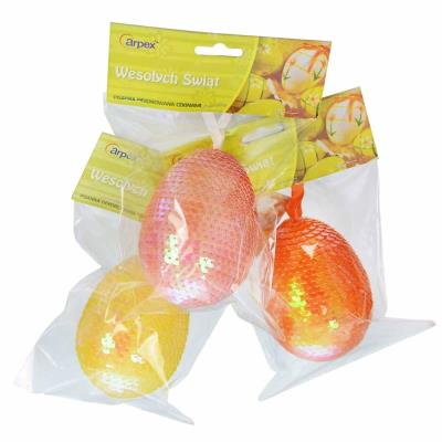 Opakowanie Pisanka dekorowana cekinami MIX