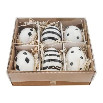 Opakowanie Pisanki ozdobne czarno-białe 6szt