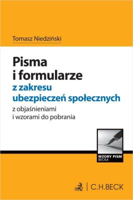 Okładka książki Pisma i formularze z zakresu ubezpieczeń..