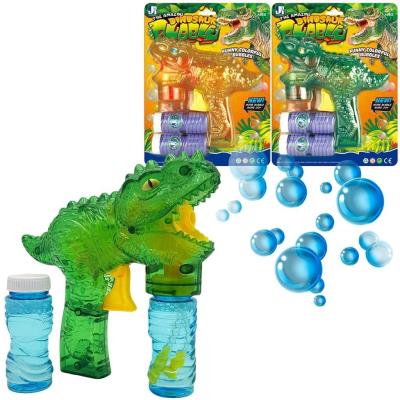 Pistolet dinozaur na bańki na baterie. Wydawca: Trifox. SmakLiter.pl Opakowanie Pistolet dinozaur na bańki na baterie