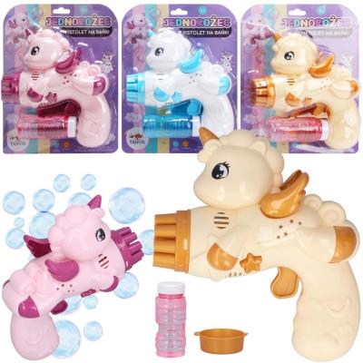 Pistolet na bańki jednorożec MIX. Wydawca: Trifox. SmakLiter.pl Opakowanie Pistolet na bańki jednorożec MIX