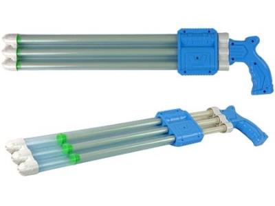 Opakowanie Pistolet na wodę 3 lufy niebieski 52cm