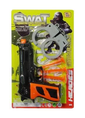 Opakowanie Pistolet policyjny z kajdankami i pociskami