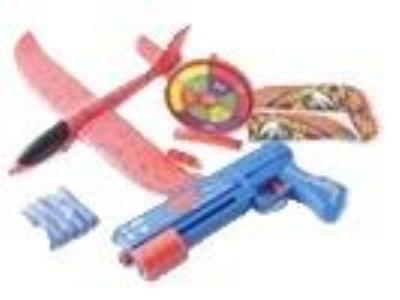 Opakowanie Pistolet wyrzutnia samolotów + szybowiec + tarcza