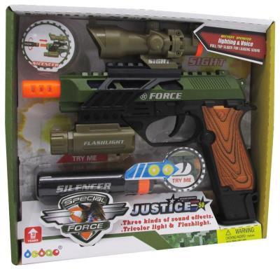Opakowanie Pistolet z dźwiękiem i latarką