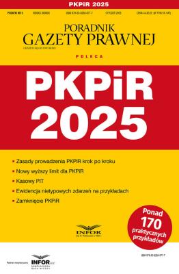 Okładka książki PKPiR 2025 Podatki 5/2024