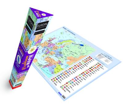 Plakat Mapa polityczna Europy. Autor: Opracowanie zbiorowe. SmakLiter.pl Okładka książki Plakat Mapa polityczna Europy