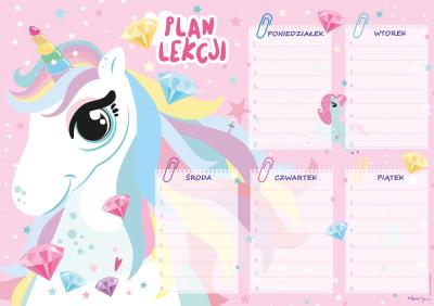 Opakowanie Plan lekcji A5 Jednorożec