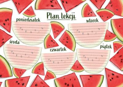 Opakowanie Plan lekcji - Arbuzy (5szt)