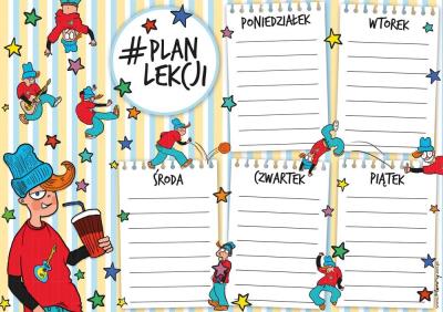 Opakowanie Plan lekcji - Chłopak (5szt)
